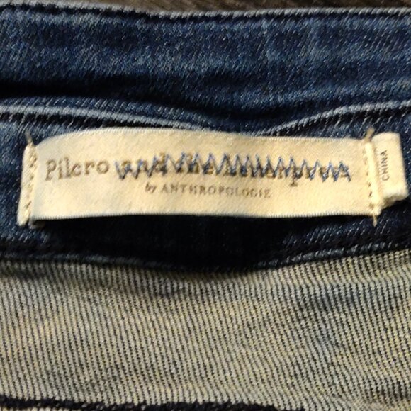 Pilcro by Anthropologie High Rise Slim Button Fly Denim Shorts SIZE 31 - Picture 4 of 6